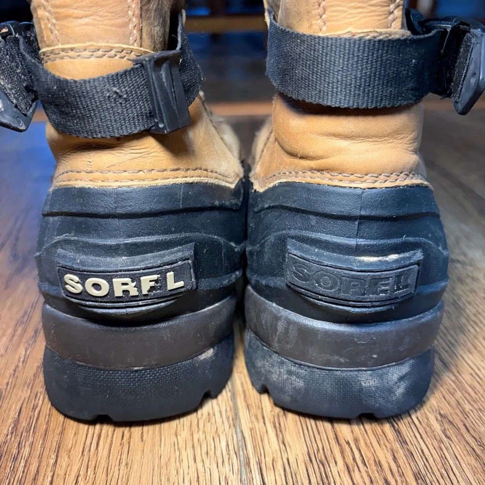 Sorel Conquest Mens Waterproof Insulated Winter Boots Size 10 NM1049-265 Size 10